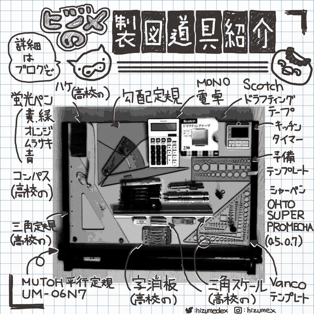 ヒヅメの製図道具一覧 | HIZUMEMO.com