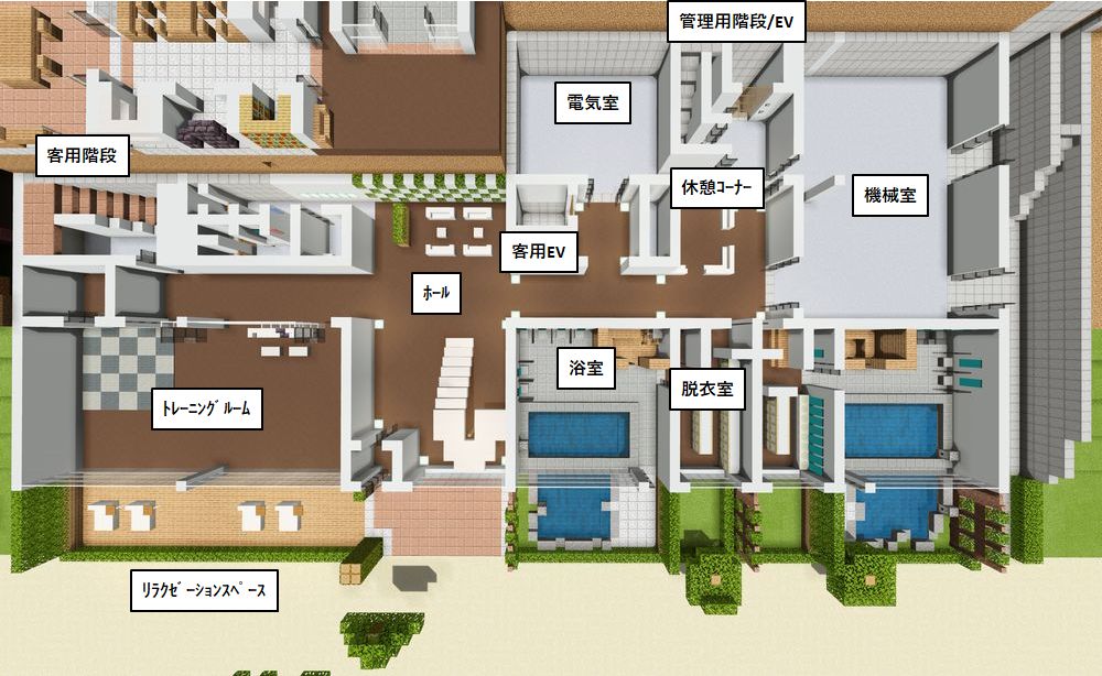 地下１階平面図兼配置図